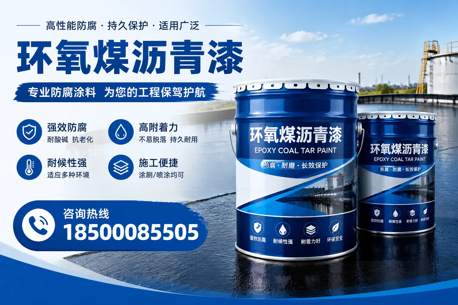 环氧煤沥青漆与其他漆类的比较，广丰用户的选择依据